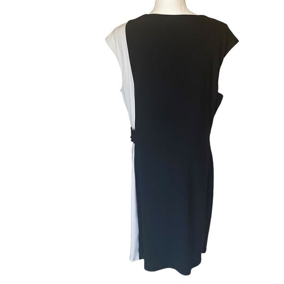 Ralph Lauren Dress Black White Size 18 - Picture 5 of 10